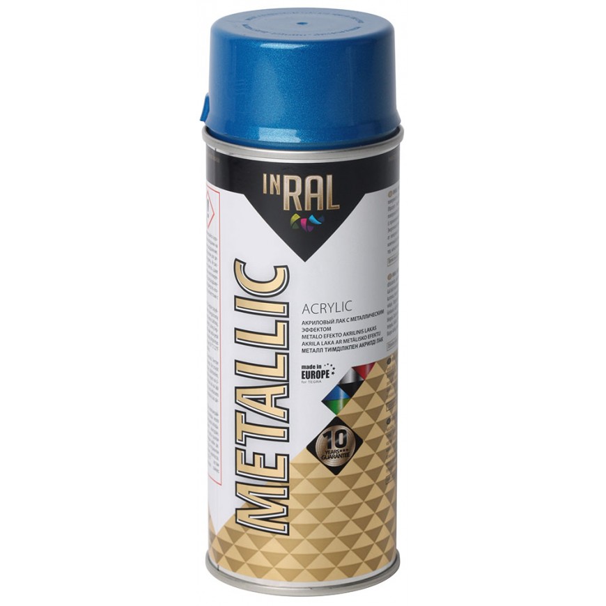 Sprej INRAL METALLIC 400ml modrá metalická