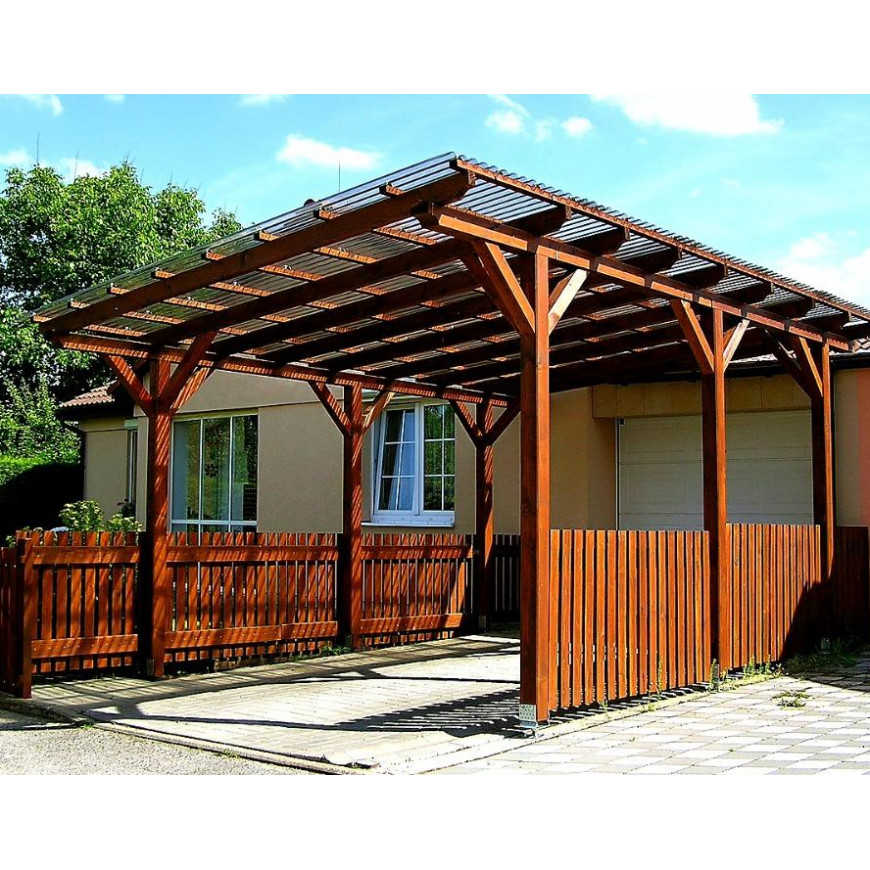 Sklolaminátová vlnitá rolka 1,5x5m bronz