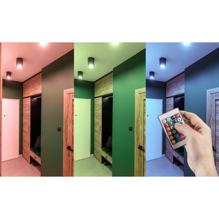 Žiarovka LED RGBW E27 9W A60 s diaľkovým ovládačom LD-PC2A60RGBW-9W