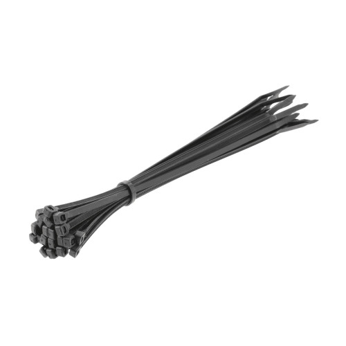 Viazacie pásky nylonové 3,6 x 200 mm 25 ks čierne HT2C705