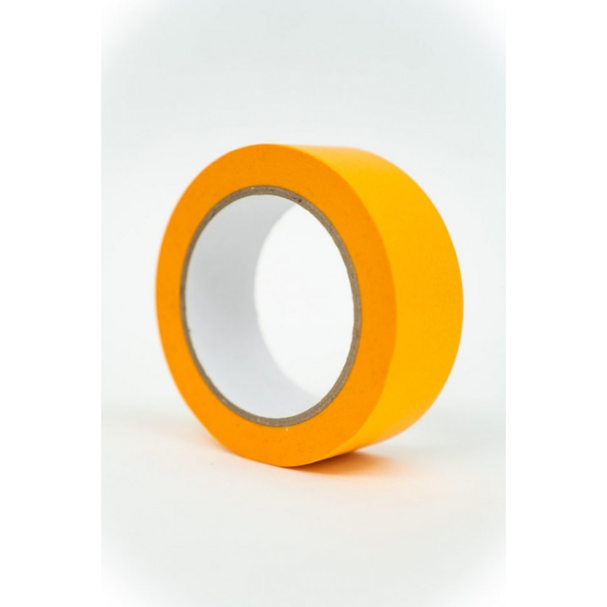Krepové maskovacie pásky Acrylát 38mm x 50m GoldBand oranžové 110°C UV min 2 mesiace Japan Exteriér