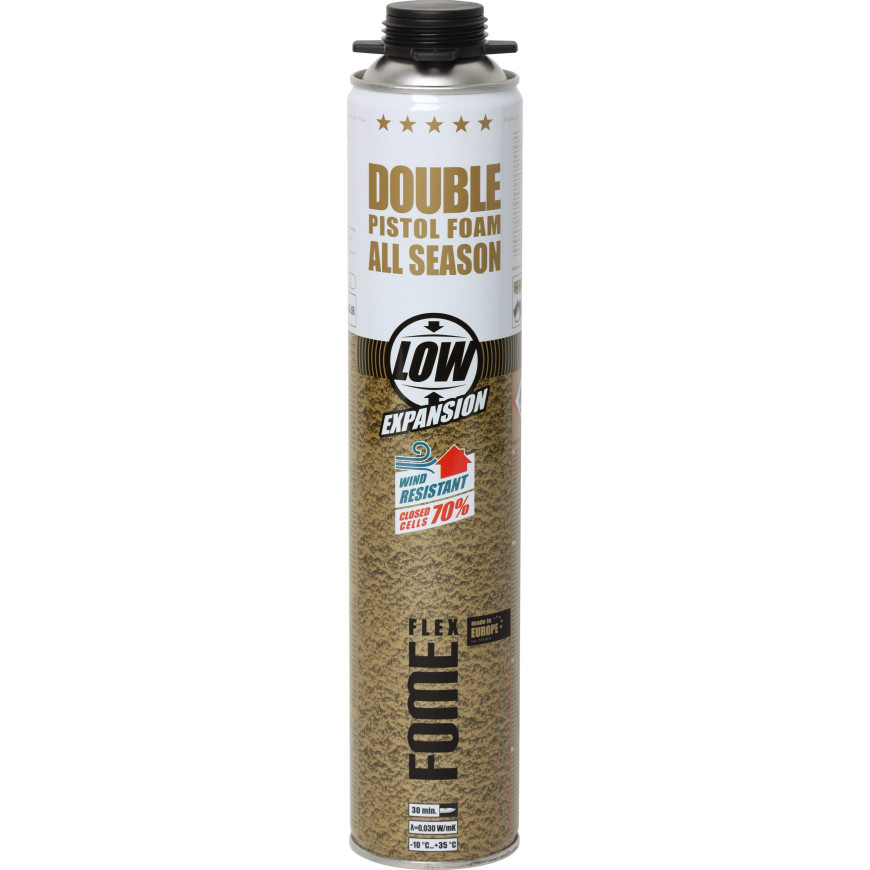 Pena pištolová DOUBLE FF nízkoexpanzná 750 ml