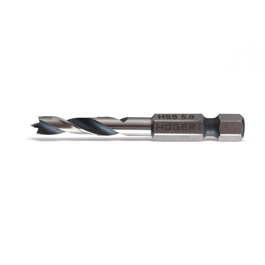 Vrták do dreva 6 mm, šesťhranná stopka 60 mm HT6D346