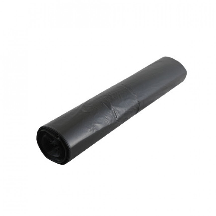 Vrecia LDPE rolované čierne 600x700 / 35my 25ks