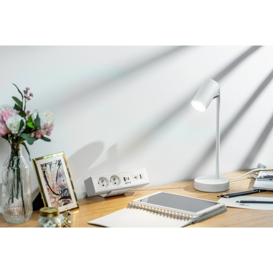 Stolná lampa VENETO 20W GU10 biela LB-VEN20WO-00 Stolná lampa VENETO 20W GU10 biela LB-VEN20WO-00