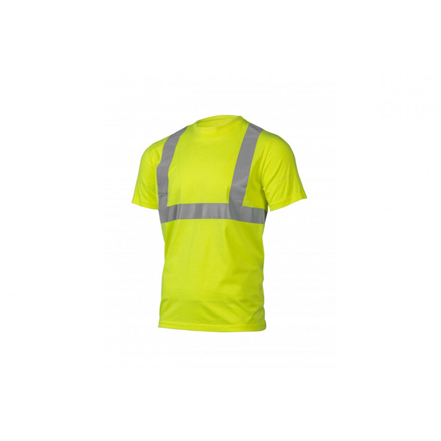 JURAL Polybavlnené tričko reflexná žltá