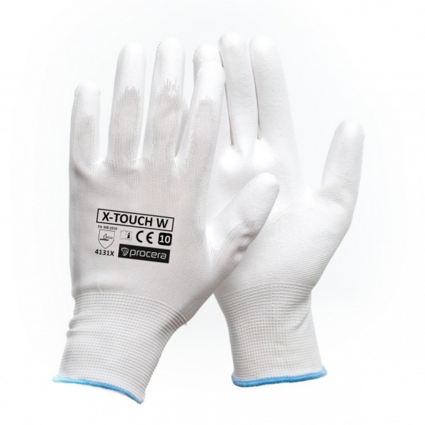 Pracovné rukavice X-TOUCH WHITE