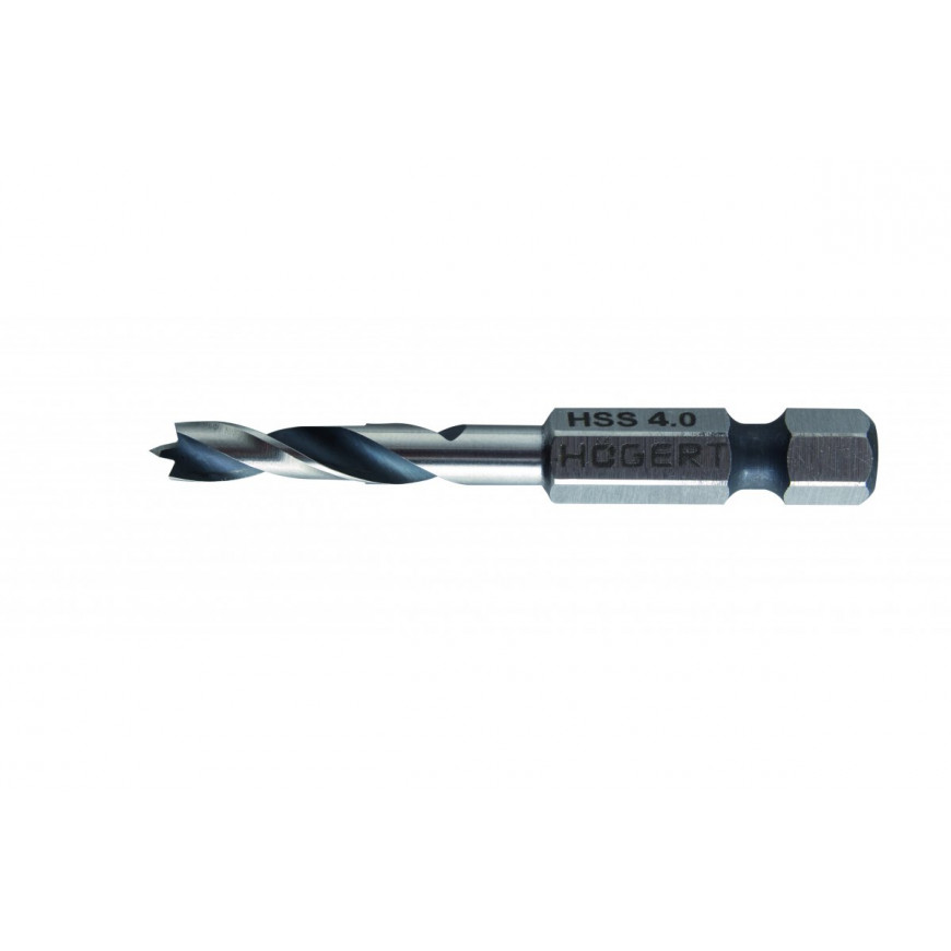 Vrták do dreva 4 mm, šesťhranná stopka 60 mm HT6D344