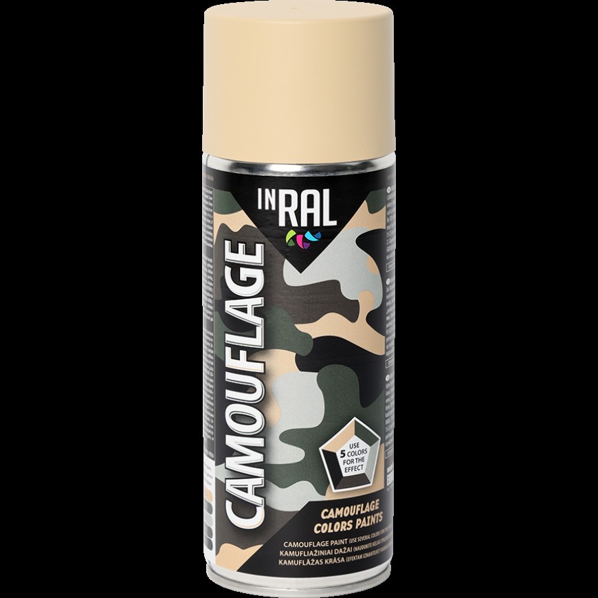 Sprej INRAL CAMOUFLAGE 400ml RAL 1001 MAT béžová NATO