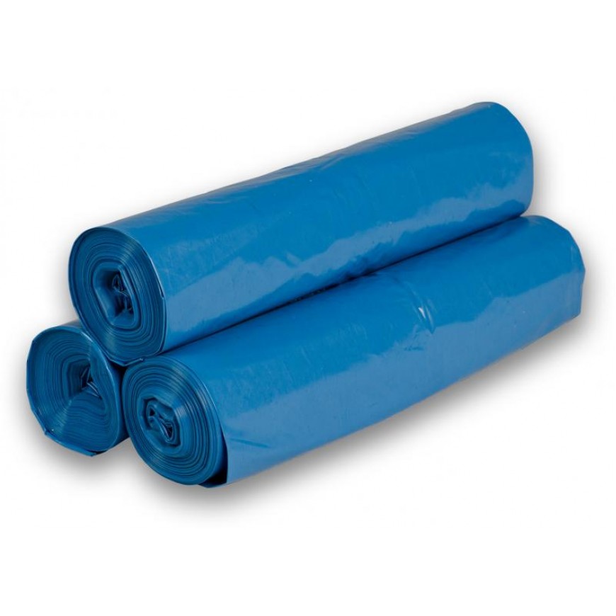 Vrecia LDPE rolované modré 630x850 / 40my 25ks