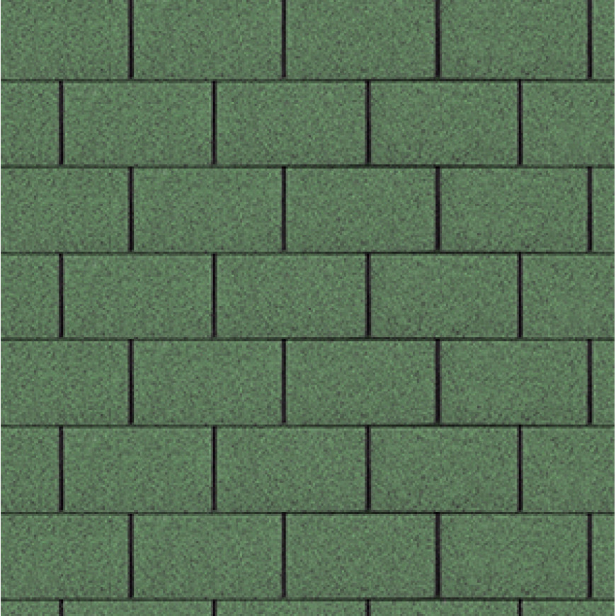 Šindeľ Obdĺžnik zelený 2m2/bal YOGA TRIO