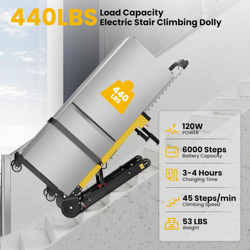 Ručný elektrický schodiskový vozík do 200 kg