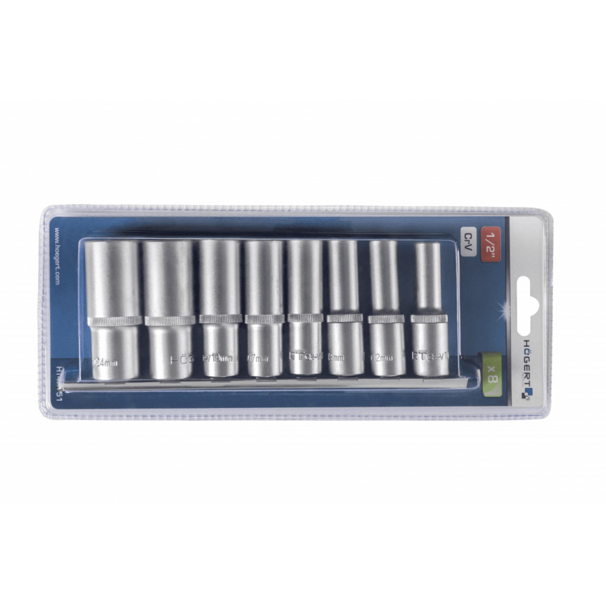 Sada 1/2 nástrčných SPLINE kľúčov 8-dielna HT4R051