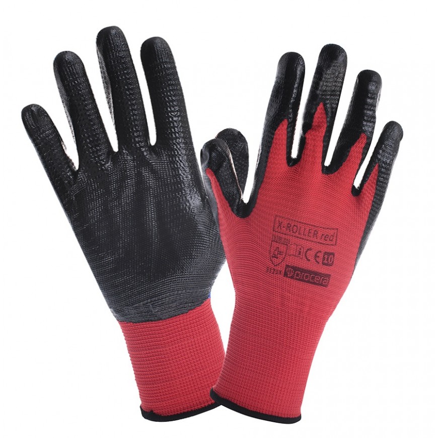 Pracovné rukavice X-ROLLER RED