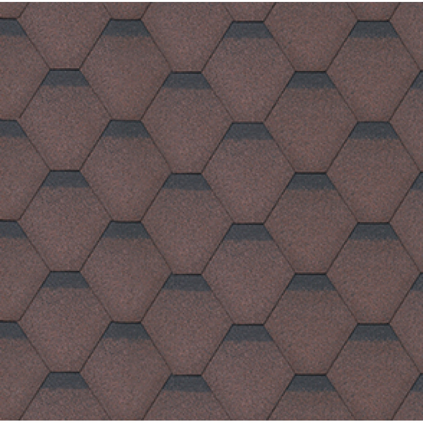 Šindeľ Hexagonal hnedý 2m2/bal YOGA