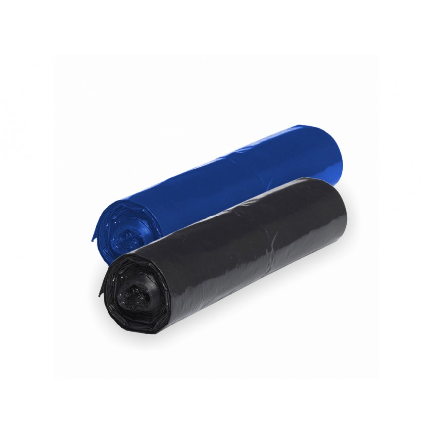 Vrecia LDPE rolované modré, čierne 700x1.100 / 40my 25ks