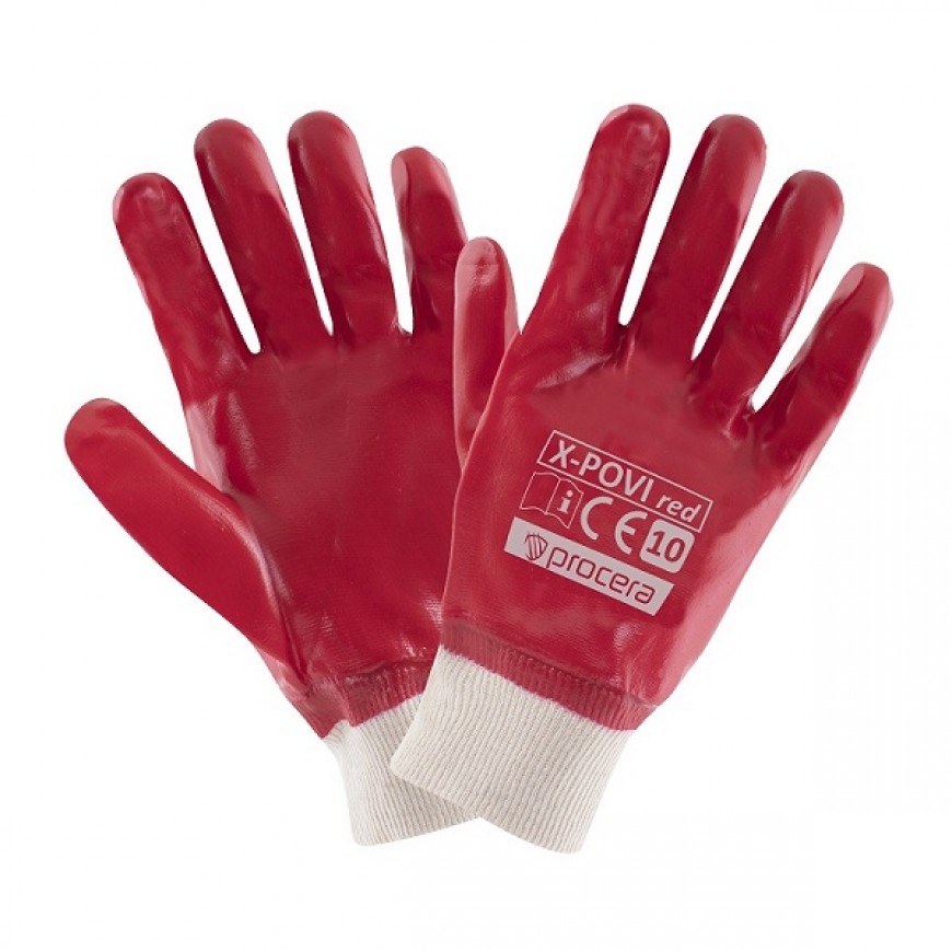Pracovné rukavice X-POVI RED