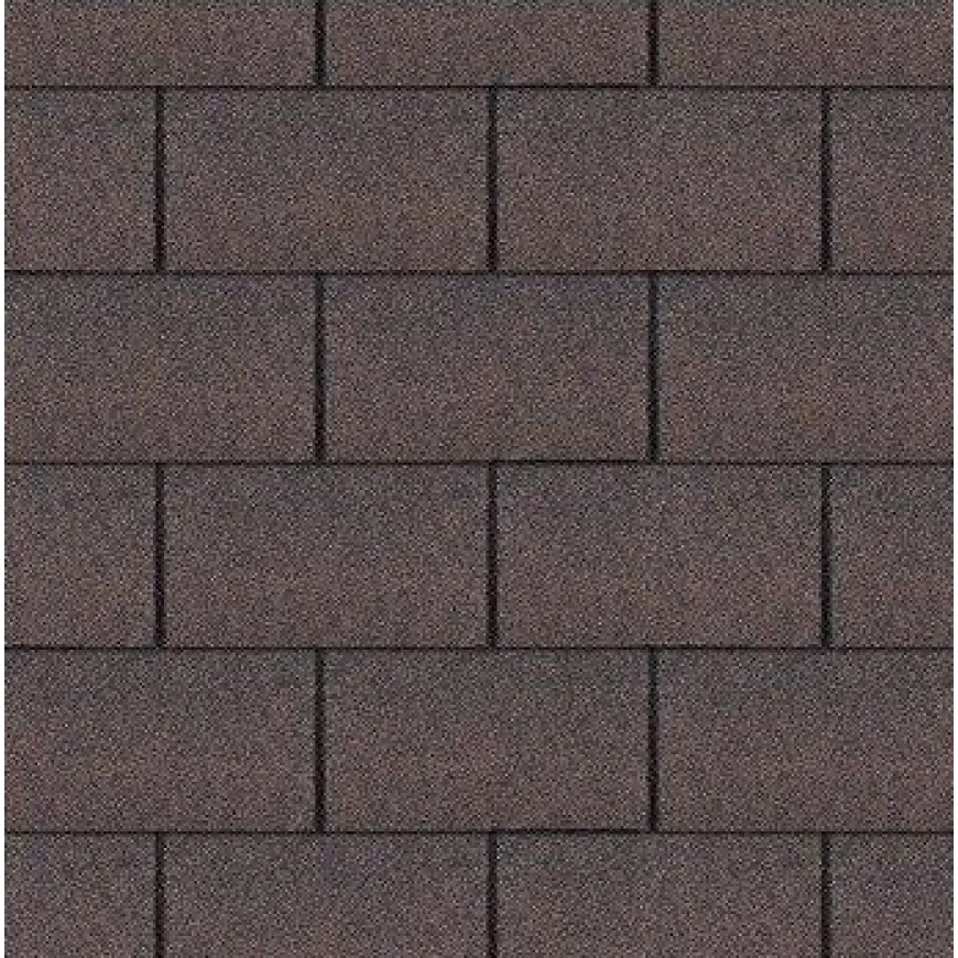 Šindeľ Obdĺžnik hnedý 3m2/bal ROCK