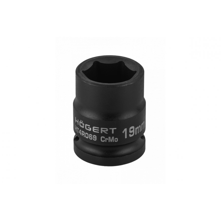 Rázový nástavec 1/2" krátka 19mm HT4R069