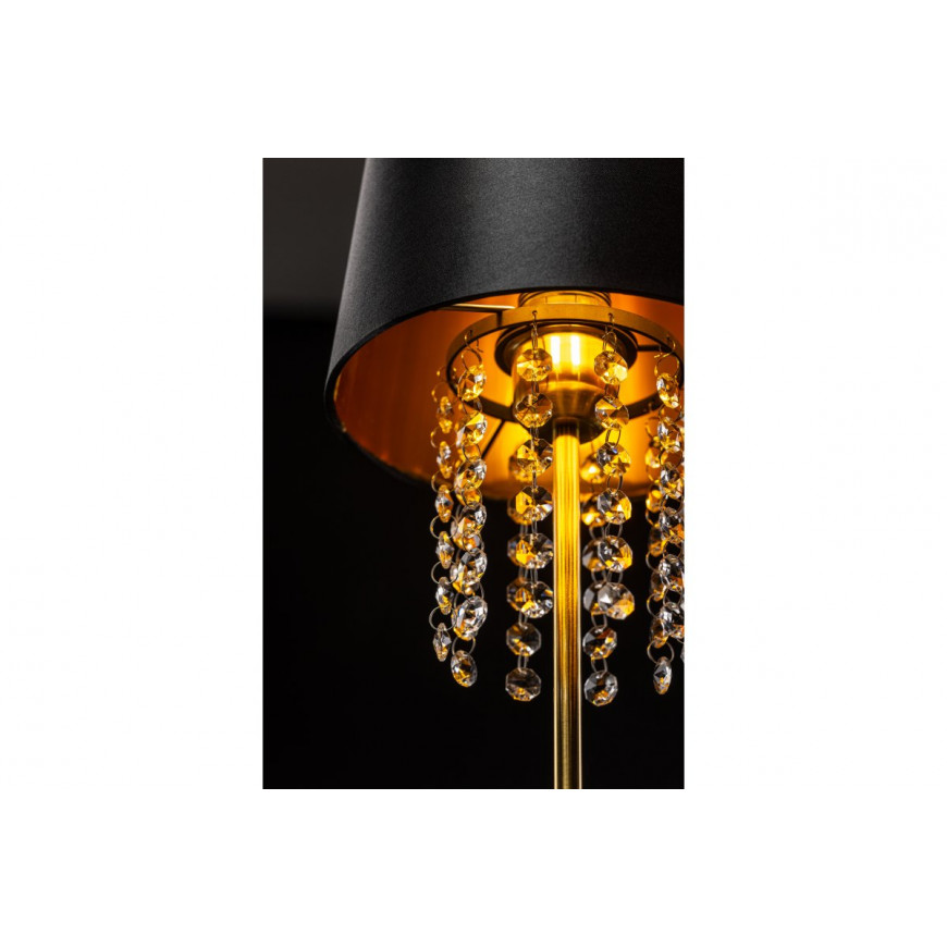 Stolná lampa NESTO 3 priemer 20cm E27 40W čierno-zlatá