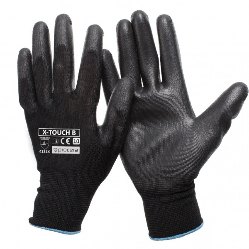 Pracovné rukavice X-TOUCH BLACK