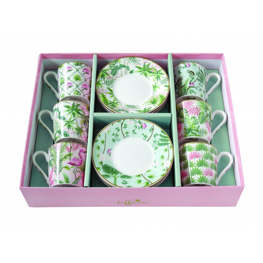 Kávová súprava Tropical Paradise 100ml - 6+6ks