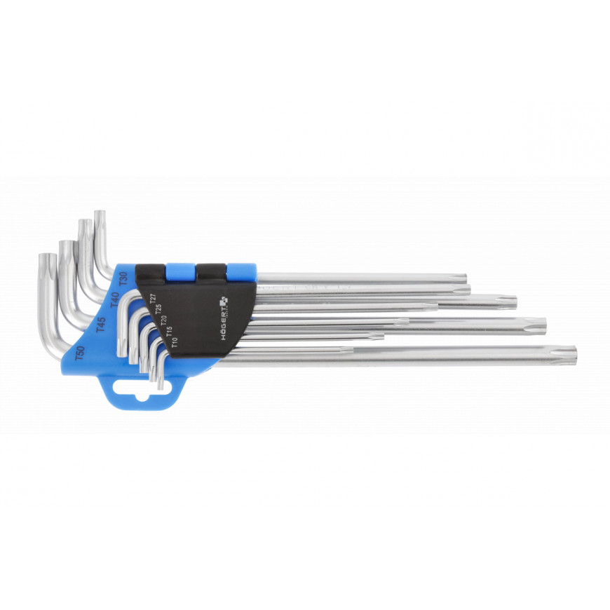 Sada Torx kľúčov extra dlhých 9-dielna HT1W810