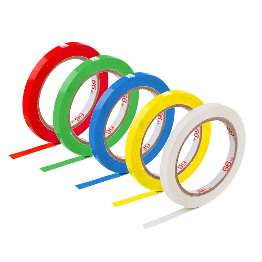 Lepiace pásky farebné PVC Solvent 9mm x 66m farebné
