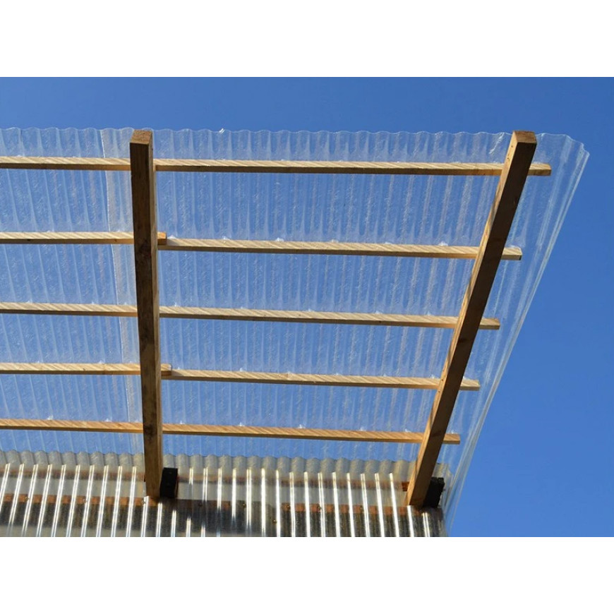 Sklolaminátová vlnitá rolka 2,5x5m číra