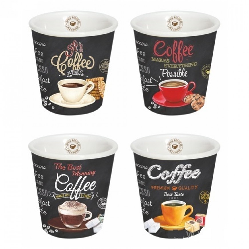 Kávová súprava piccolo Coffee Time 80ml - 4ks