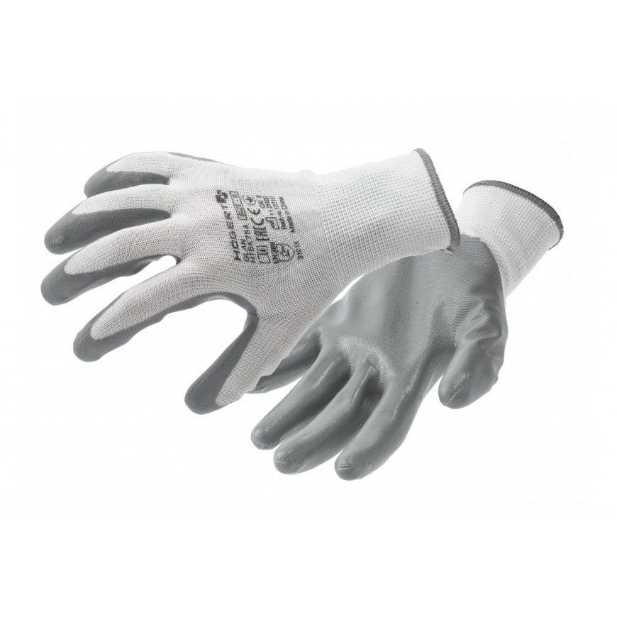 Pracovné rukavice GLAN bielo šedé
