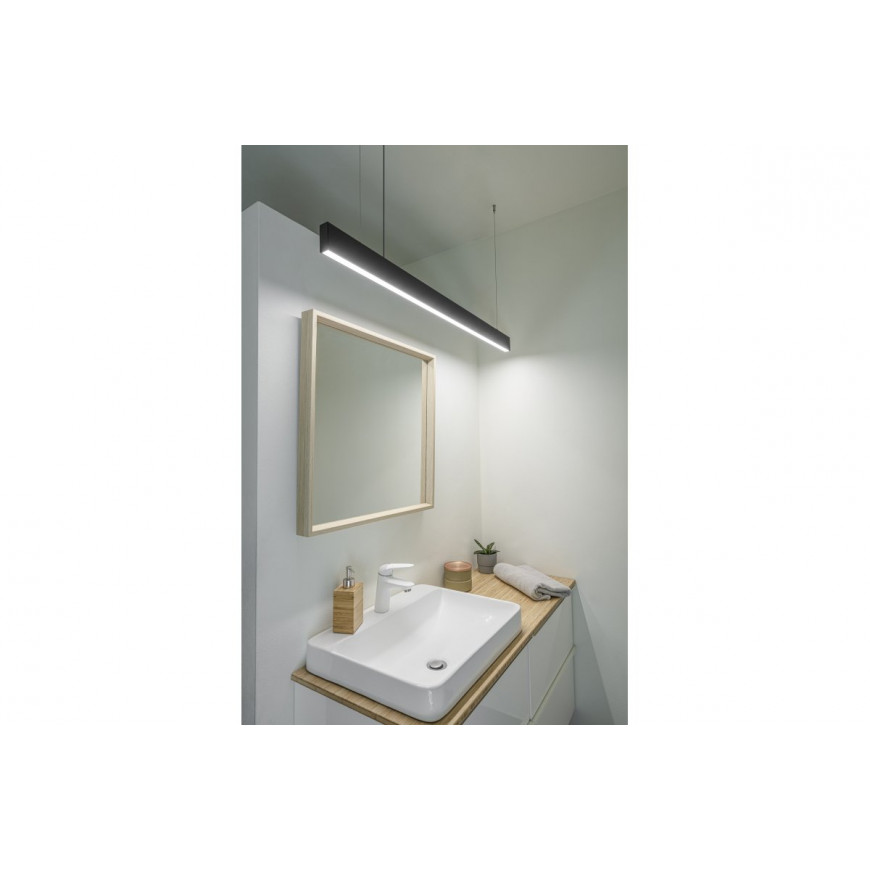 Závesné svietidlo LED LIVIA 40W 3600lm 4000K 120cm čierne LD-LIV40WNB-00