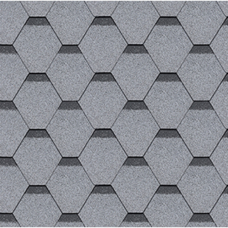 Šindeľ Hexagonal sivý 2m2/bal YOGA