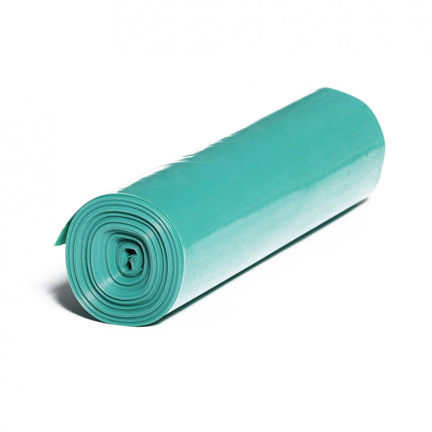 Vrece na odpad 700x1.100 LDPE 120L zelené, žlté 40mic 25ks