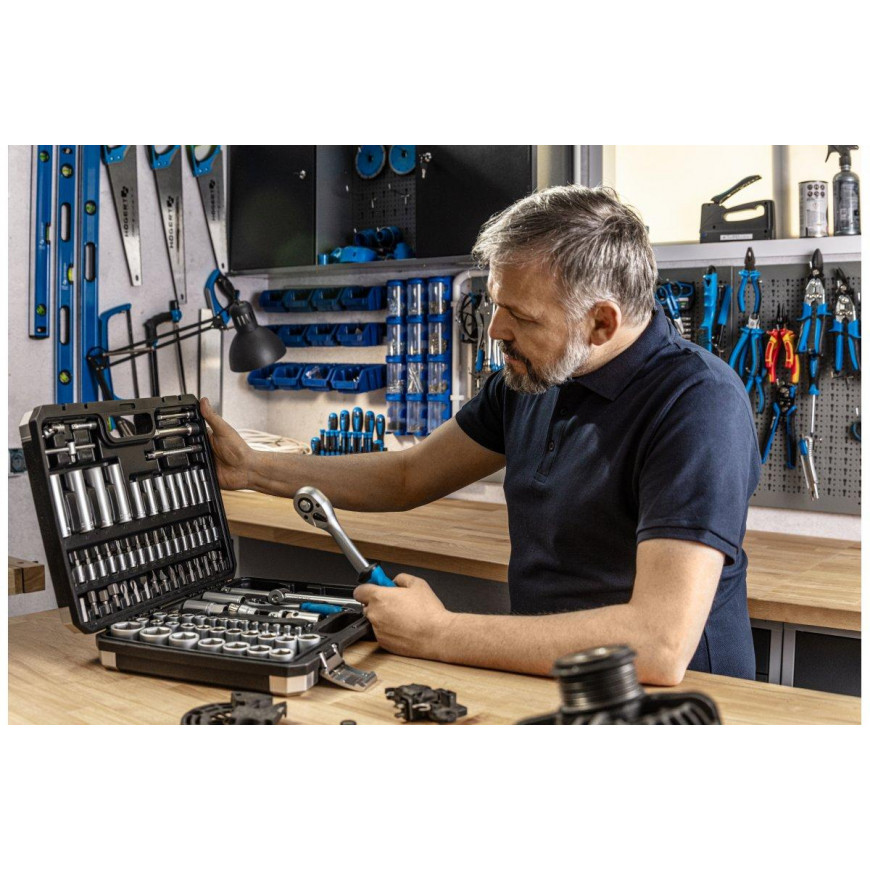 Polokošeľa bavlnená TOBIAS tmavomodrá HT5K428-S