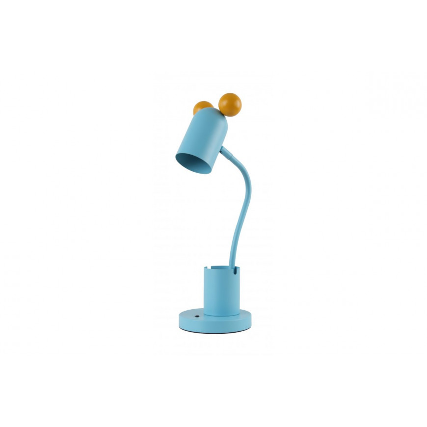 Stolná lampa MYŠ E27 25W 8cm modrá LB-MOUS-25-DEC