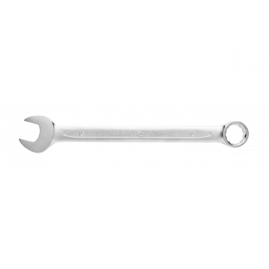 Očko-plochý kľúč CrV oceľ 15 mm DIN 3113 HT1W415