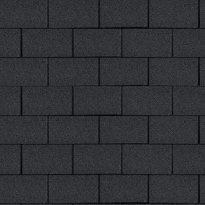 Šindeľ Obdĺžnik čierny 2m2/bal YOGA TRIO