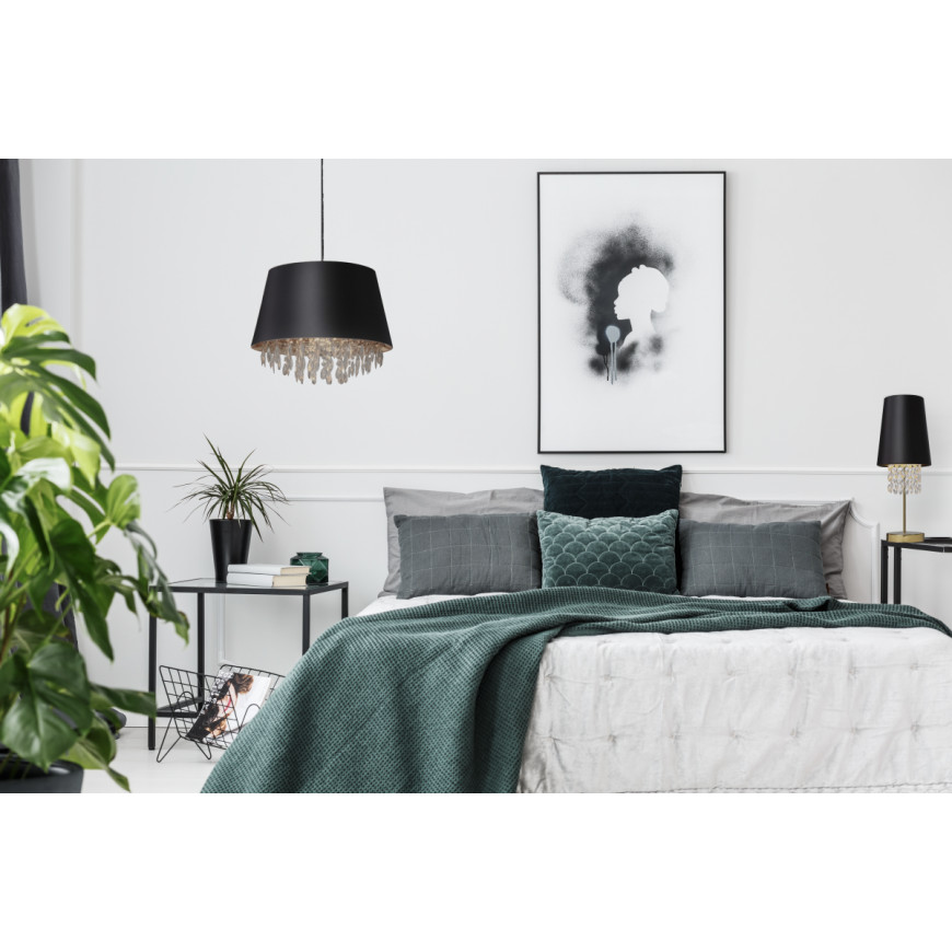 Stolná lampa NESTO 3 priemer 20cm E27 40W čierno-zlatá OS-NES3-11-DEC