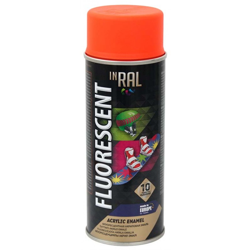 Sprej INRAL FLUORESCENT 400ml oranžová fluo