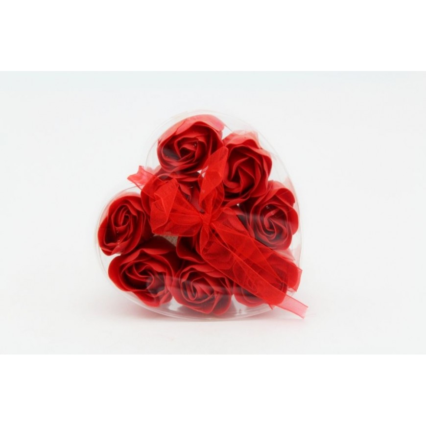 Ruže z mydla červené 9ks