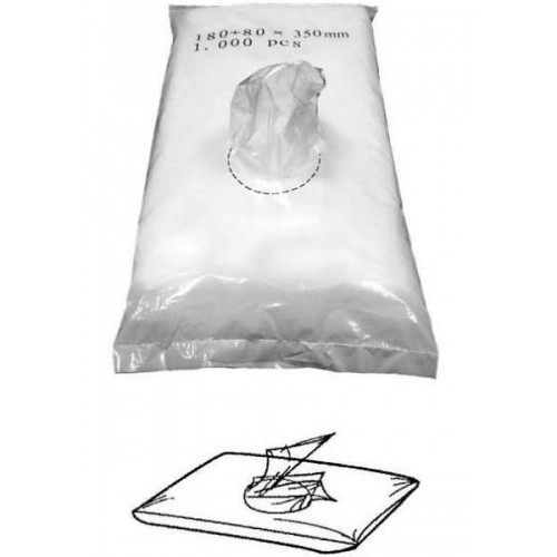 Vrecká HDPE vyťahovacie 10+8x27 1000ks