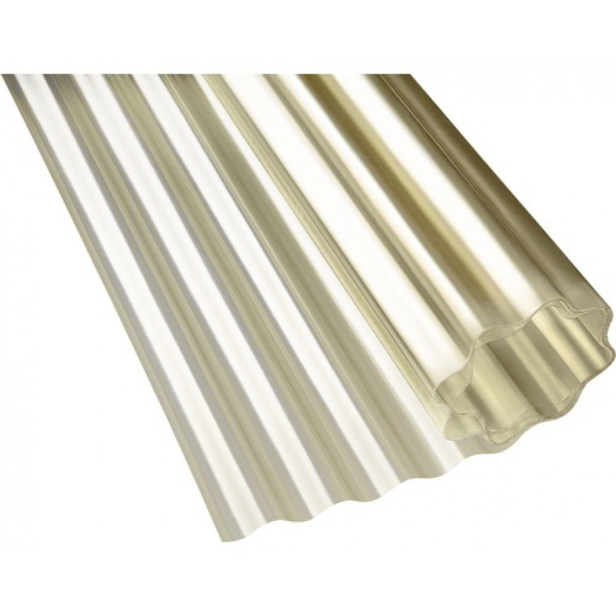 Sklolaminátová vlnitá rolka 2,5x10m číra