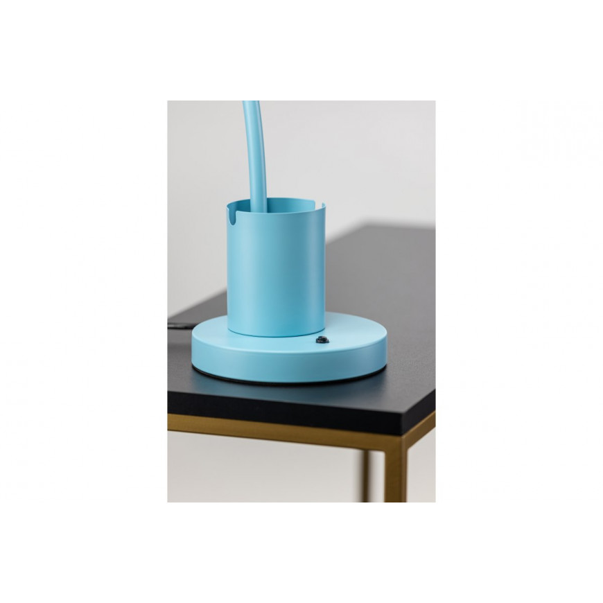 Stolná lampa MYŠ E27 25W 8cm modrá LB-MOUS-25-DEC