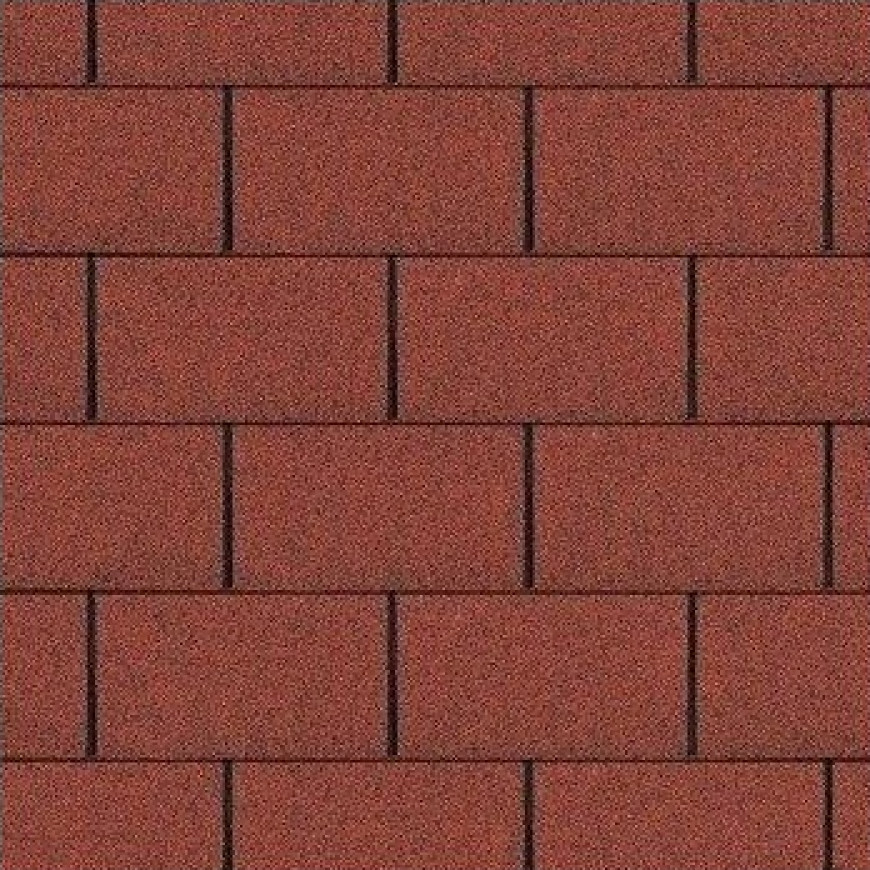 Šindeľ Obdĺžnik červený 3m2/bal ROCK