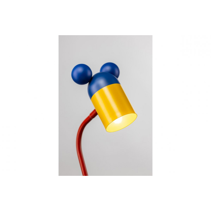 Stolná lampa MYŠ E27 25W 8cm modro-žltá LB-MOUS-27-DEC