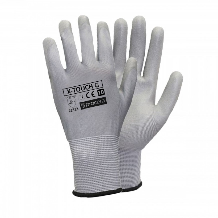 Pracovné rukavice X-TOUCH GREY