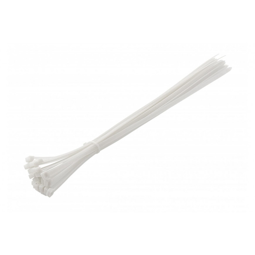 Viazacie pásky nylonové 7,6 x 500 mm 25 ks biele HT2C733