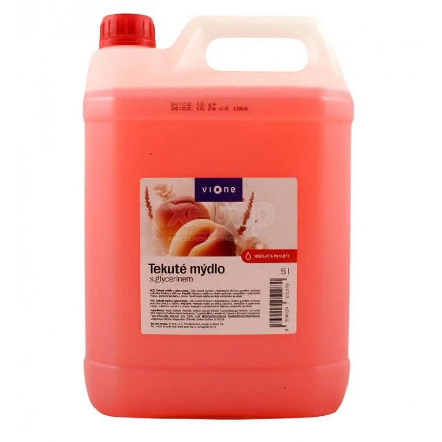 Mydlo tekuté perleťové broskyňa Vione 5L