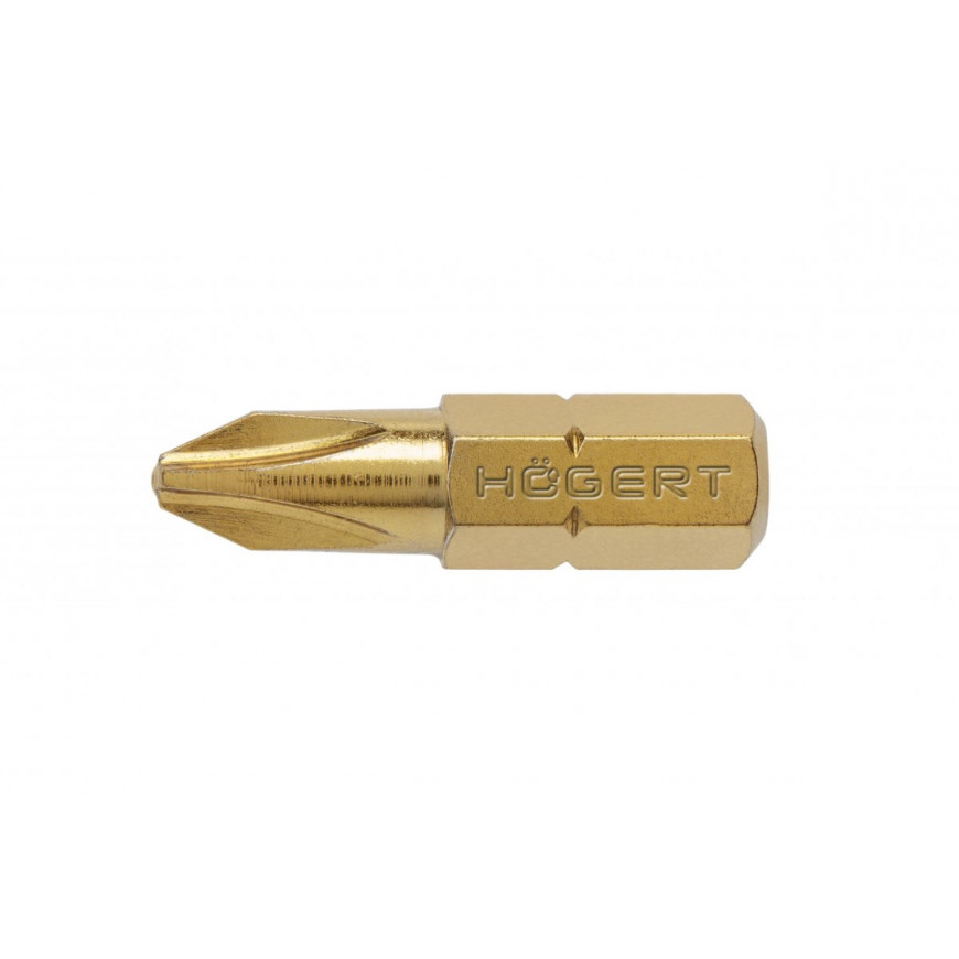Bit PH2 25 mm S2 potiahnutá titánom 5-dielny blister HT1S382